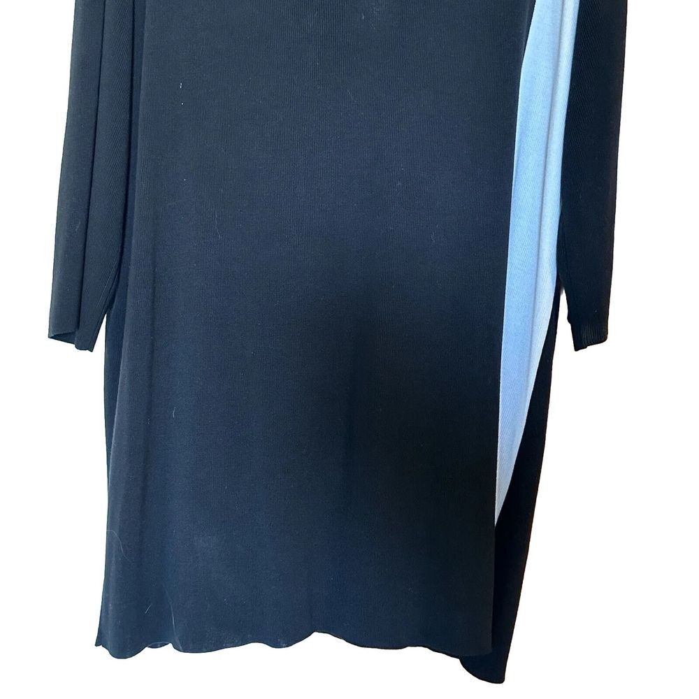 Eileen Fisher Dress Tencel Black White Color Block Knit Pullover XL *READ* - Picture 3 of 8